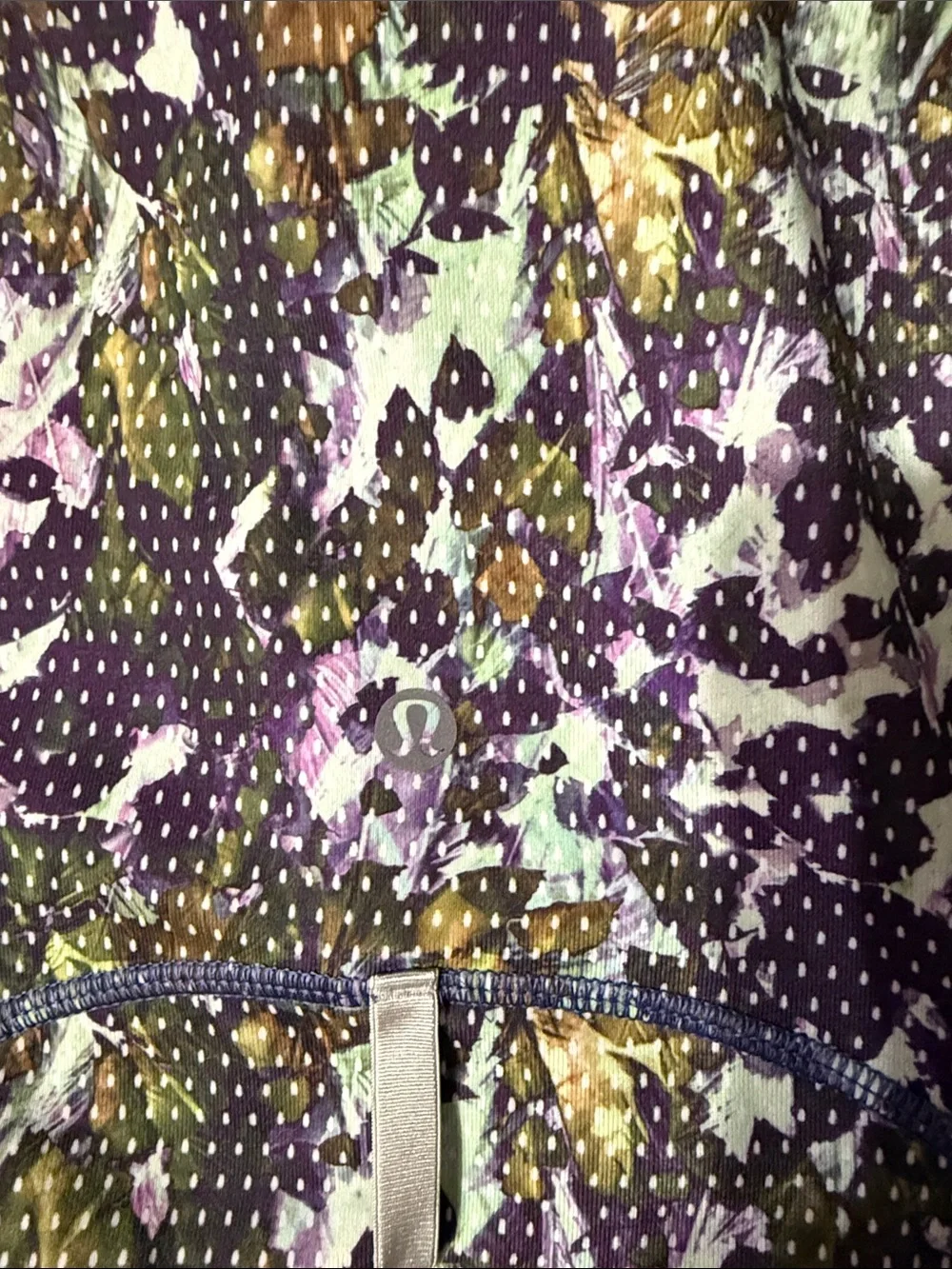 lululemon athletica Purple Multi-Print define zip up size 12